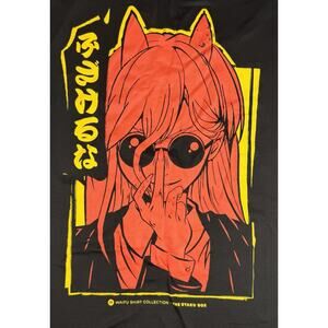The Otaku Box Waifu Shirt Collection Anime Graphic T Shirt Black Size XXL